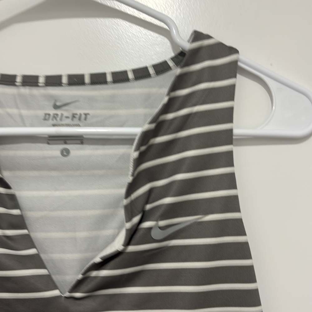 Nike dri-fit women’s large stripe sporty athletic casual tank top athleisure‎ - Picture 2 of 5